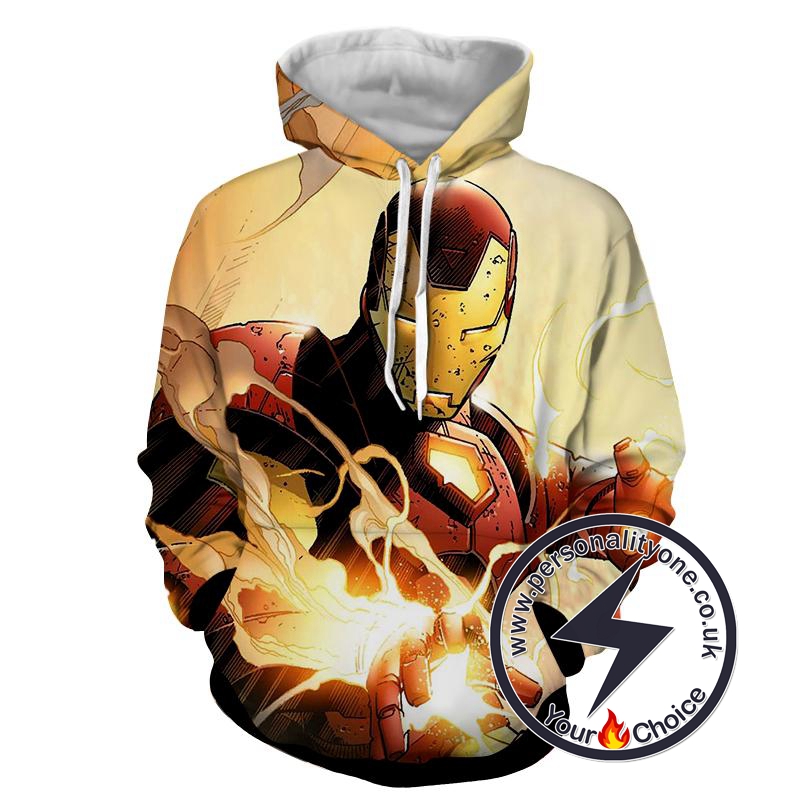 Iron Man - Iron Man 3D - Iron Man Hoodies